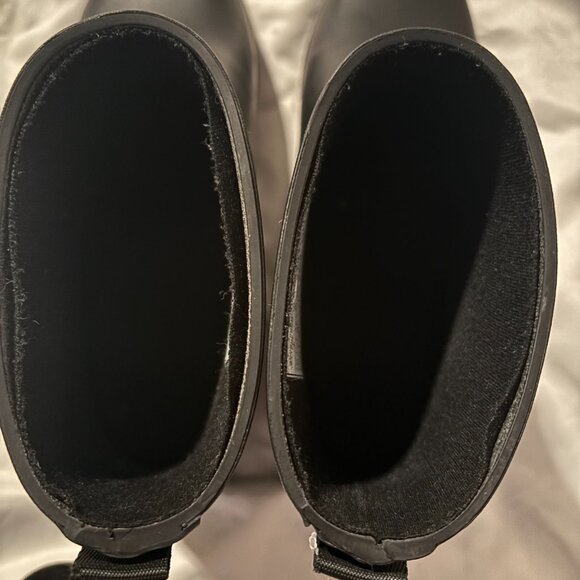 Chooka Midtown Strappy Black Rain Boots Ankle Boots - Picture 3 of 8